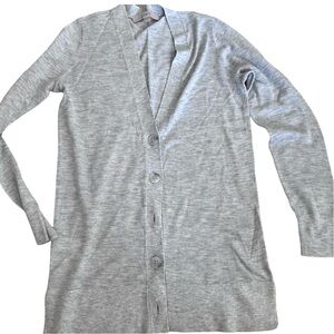 NWOT LOFT Sweater Womens Grey Cardigan Button Up Long Sleeve . Size XXS
